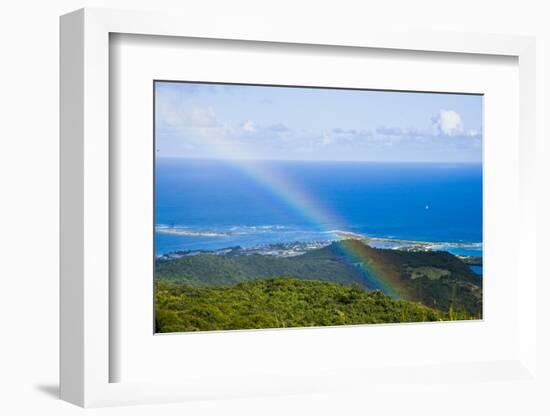 Rainbow over Seascape, St. Martin Island, French Antilles-Stefano Amantini-Framed Photographic Print