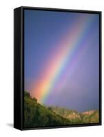 Rainbow Over Telluride, Colorado-David Carriere-Framed Stretched Canvas