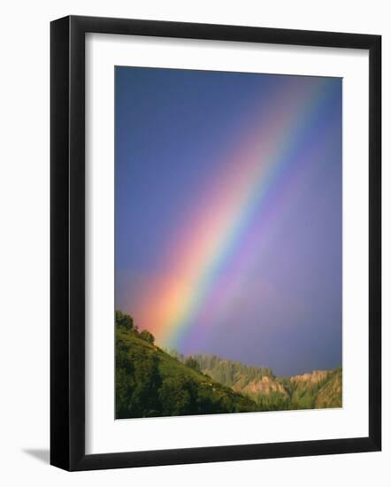 Rainbow Over Telluride, Colorado-David Carriere-Framed Photographic Print