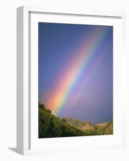 Rainbow Over Telluride, Colorado-David Carriere-Framed Photographic Print