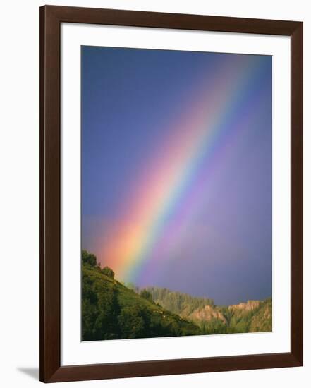 Rainbow Over Telluride, Colorado-David Carriere-Framed Photographic Print