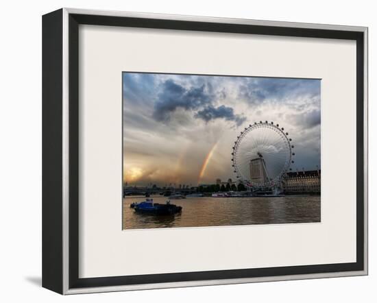 Rainbow over the London Eye-Trey Ratcliff-Framed Photographic Print