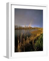 Rainbow over the North Platte River, Nebraska, USA-Chuck Haney-Framed Photographic Print