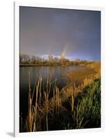 Rainbow over the North Platte River, Nebraska, USA-Chuck Haney-Framed Photographic Print