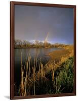 Rainbow over the North Platte River, Nebraska, USA-Chuck Haney-Framed Photographic Print