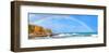 Rainbow over the Sea Panorama-null-Framed Art Print