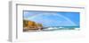 Rainbow over the Sea Panorama-null-Framed Art Print