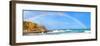 Rainbow over the Sea Panorama-null-Framed Art Print