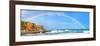 Rainbow over the Sea Panorama-null-Framed Art Print