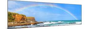 Rainbow over the Sea Panorama-null-Mounted Art Print
