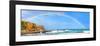 Rainbow over the Sea Panorama-null-Framed Art Print