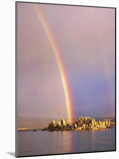 Rainbow Over Tufa Formations on Mono Lake, Sierra Nevada Mountains, California, USA-Christopher Talbot Frank-Mounted Photographic Print