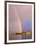 Rainbow Over Tufa Formations on Mono Lake, Sierra Nevada Mountains, California, USA-Christopher Talbot Frank-Framed Photographic Print