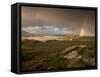 Rainbow over Uig Sands, Tidal Area, from Near Timsgarry, Isle of Lewis, Outer Hebrides, Scotland-Patrick Dieudonne-Framed Stretched Canvas