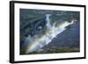 Rainbow over Victoria Falls, Zambezi River, Zimbabwe/Zambia-David Wall-Framed Photographic Print