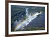 Rainbow over Victoria Falls, Zambezi River, Zimbabwe/Zambia-David Wall-Framed Photographic Print