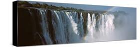 Rainbow over Victoria Falls, Zimbabwe-null-Stretched Canvas