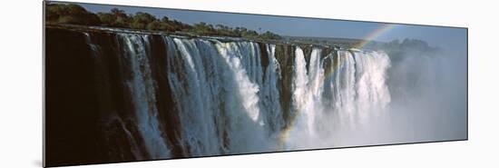 Rainbow over Victoria Falls, Zimbabwe-null-Mounted Photographic Print