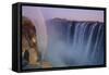 Rainbow over Victoria Falls-DLILLC-Framed Stretched Canvas