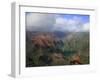 Rainbow over Waimea Canyon, Kauai, Hawaii, USA-Dennis Flaherty-Framed Photographic Print