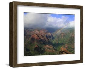 Rainbow over Waimea Canyon, Kauai, Hawaii, USA-Dennis Flaherty-Framed Photographic Print