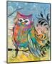 Rainbow Owl-Lucy Cloud-Mounted Art Print