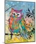 Rainbow Owl-Lucy Cloud-Mounted Art Print