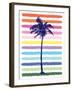 Rainbow Palm Tree-Jennifer McCully-Framed Art Print