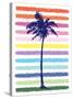 Rainbow Palm Tree-Jennifer McCully-Stretched Canvas