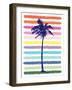 Rainbow Palm Tree-Jennifer McCully-Framed Art Print