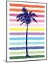 Rainbow Palm Tree-Jennifer McCully-Mounted Art Print