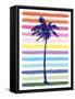 Rainbow Palm Tree-Jennifer McCully-Framed Stretched Canvas