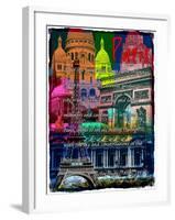 Rainbow Paris France 1-Victoria Hues-Framed Giclee Print