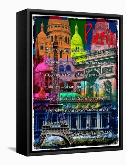 Rainbow Paris France 1-Victoria Hues-Framed Stretched Canvas