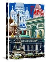 Rainbow Paris France 2-Victoria Hues-Stretched Canvas