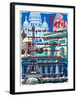 Rainbow Paris France 3-Victoria Hues-Framed Giclee Print