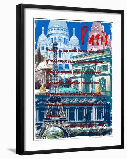 Rainbow Paris France 3-Victoria Hues-Framed Giclee Print