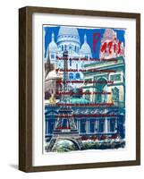 Rainbow Paris France 3-Victoria Hues-Framed Giclee Print