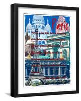 Rainbow Paris France 3-Victoria Hues-Framed Giclee Print