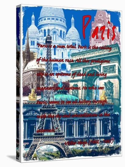 Rainbow Paris France 3-Victoria Hues-Stretched Canvas