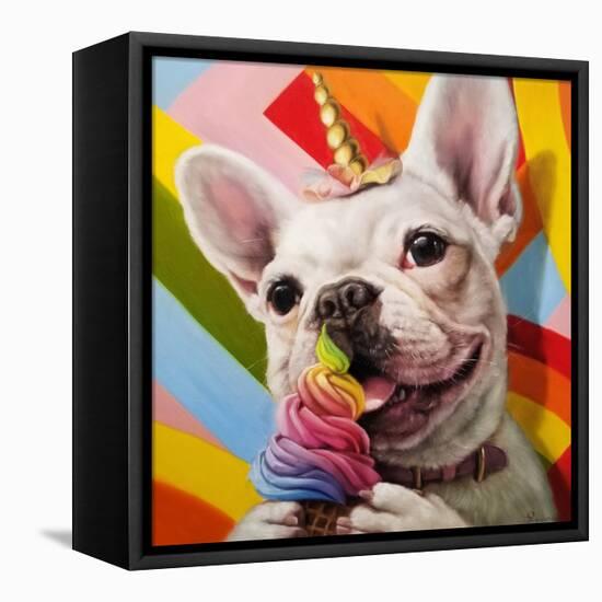 Rainbow Party-Lucia Heffernan-Framed Stretched Canvas
