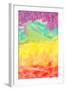 Rainbow pattern   watercolor, painterly-Robbin Rawlings-Framed Art Print