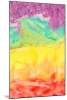 Rainbow pattern   watercolor, painterly-Robbin Rawlings-Mounted Art Print