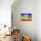 Rainbow Peace Flag-daboost-Stretched Canvas displayed on a wall