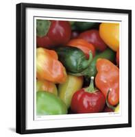 Rainbow Peppers-Stacy Bass-Framed Giclee Print