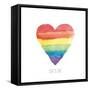 Rainbow Pride II Love-Sarah Adams-Framed Stretched Canvas