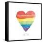 Rainbow Pride II Love-Sarah Adams-Framed Stretched Canvas