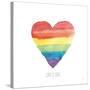 Rainbow Pride II Love-Sarah Adams-Stretched Canvas