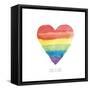 Rainbow Pride II Love-Sarah Adams-Framed Stretched Canvas