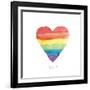 Rainbow Pride II Love-Sarah Adams-Framed Art Print